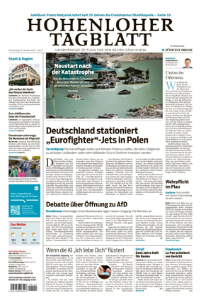 Cover of Hohenloher Tagblatt