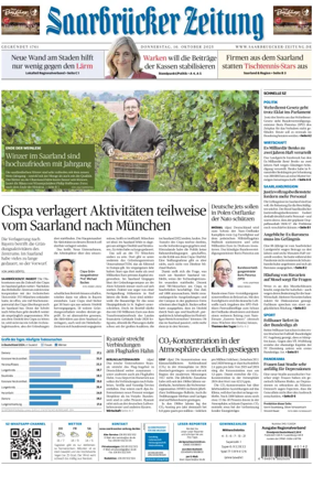 Cover of Saarbruecker Zeitung