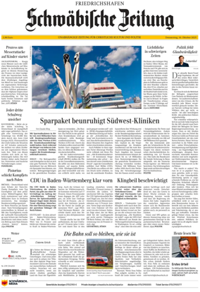 Cover of Schwaebische Zeitung (Friedrichshafen)