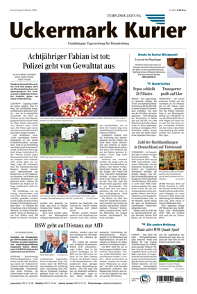 Cover of Templiner Zeitung