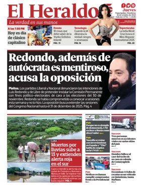Cover of Diario El Heraldo