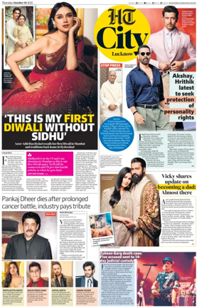 Cover of Hindustan Times (Lucknow) - Live