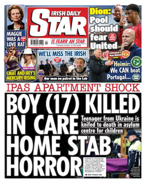Cover of Irish Daily Star