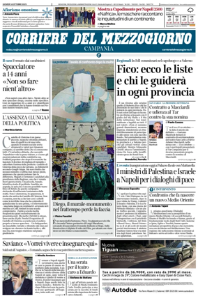 Cover of Corriere del Mezzogiorno (Campania)