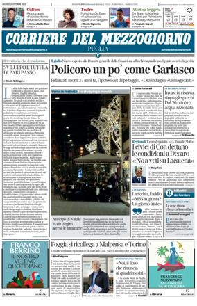 Cover of Corriere del Mezzogiorno (Puglia)
