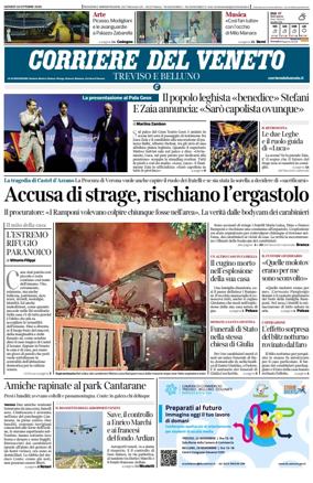 Cover of Corriere del Veneto (Treviso e Belluno)