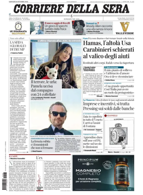 Cover of Corriere della Sera 