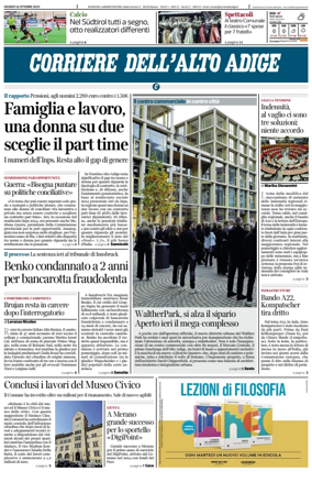 Cover of Corriere dell'Alto Adige