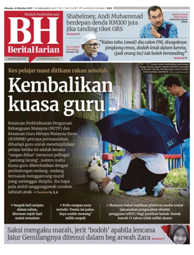 Cover of Berita Harian