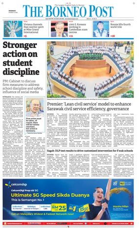 Cover of The Borneo Post