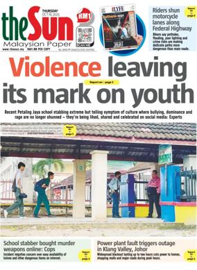 Cover of The Sun (Malaysia)