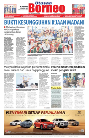 Cover of Utusan Borneo (Sabah)