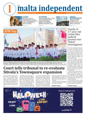 Cover of Malta Independent
