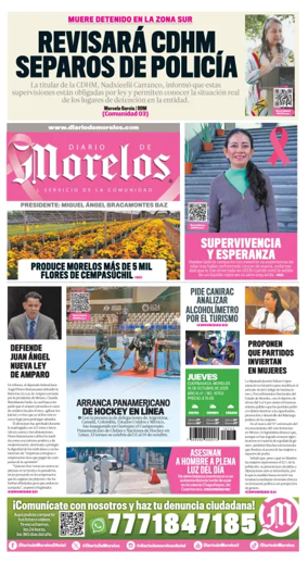 Cover of Diario de Morelos