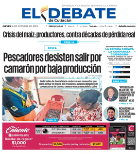 Cover of El Debate de Culiacán