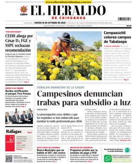 Cover of El Heraldo de Chihuahua