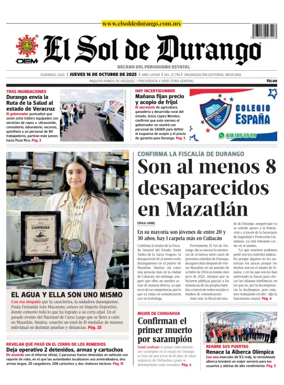 Cover of El Sol de Durango