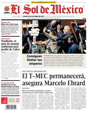 Cover of El Sol de Mexico