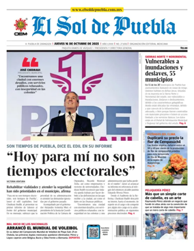 Cover of El Sol de Puebla
