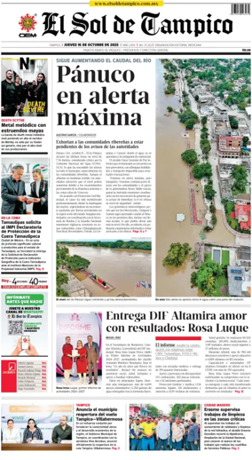Cover of El Sol de Tampico