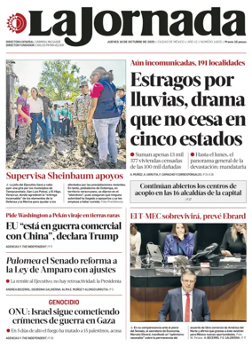 Cover of La Jornada