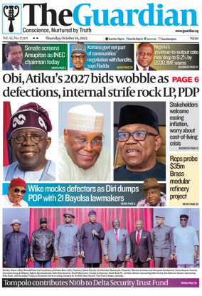 Cover of The Guardian Nigeria