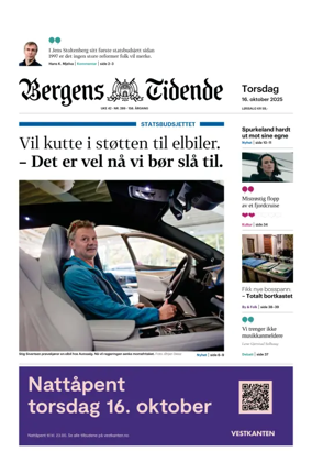Cover of Bergens Tidende