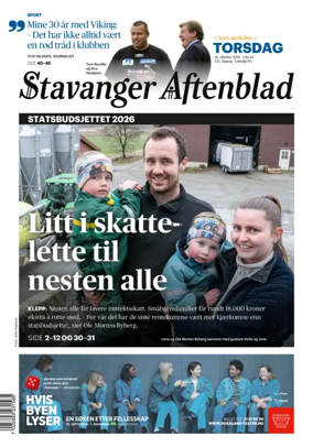 Cover of Stavanger Aftenblad