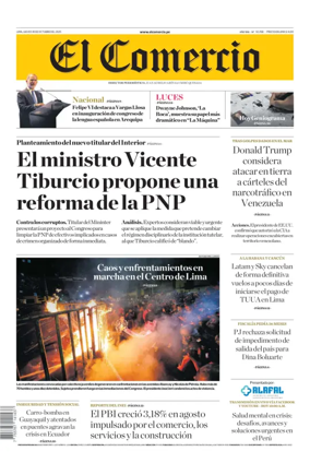 Cover of Diario El Comercio