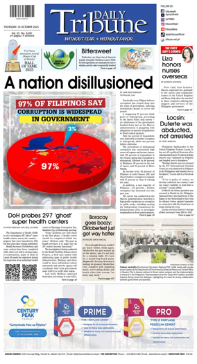 Cover of Daily Tribune (Philippines)