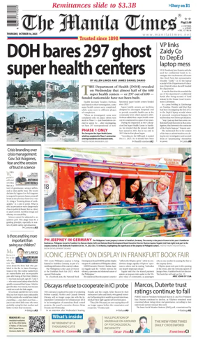 Cover of Manila Times