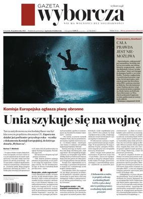 Cover of Gazeta Wyborcza