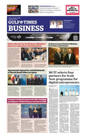 Cover of Gulf Times Business