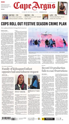 Cover of Cape Argus (PM Edition)