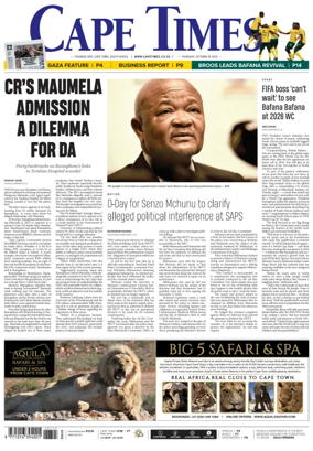 Cover of Cape Times