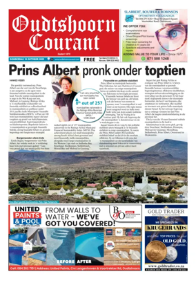 Cover of Oudtshoorn Courant
