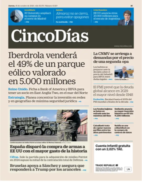 Cover of Cinco Días