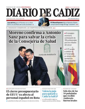 Cover of Diario de Cadiz