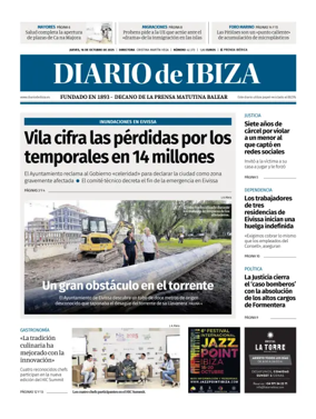 Cover of Diario de Ibiza
