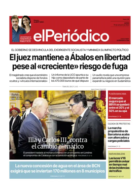 Cover of El Periódico de Catalunya (Castellano)
