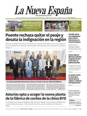 Cover of La Nueva Espana (Oriente)