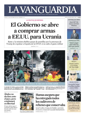 Cover of La Vanguardia