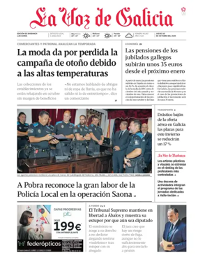 Cover of La Voz de Galicia (Barbanza)