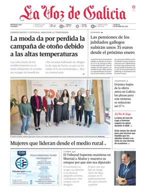 Cover of La Voz de Galicia (Lugo)