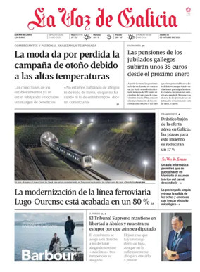 Cover of La Voz de Galicia (Monforte)