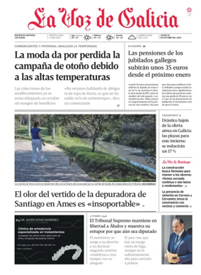 Cover of La Voz de Galicia (Santiago)