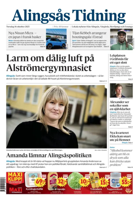 Cover of Alingsås Tidning