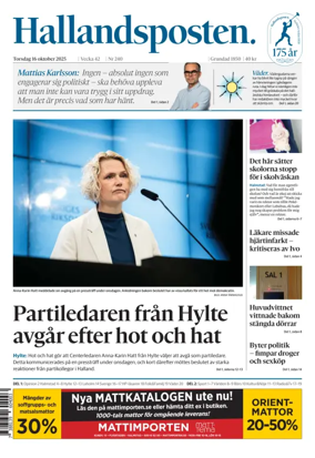 Cover of Hallandsposten