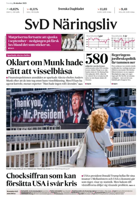 Cover of Svenska Dagbladet