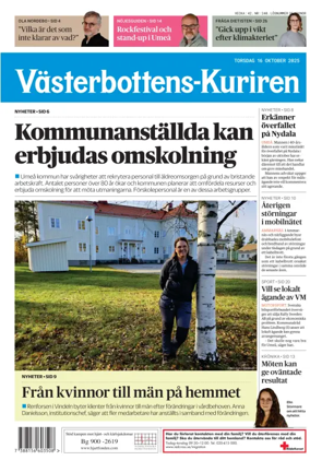 Cover of Västerbottens-Kuriren